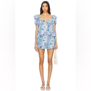 Free PeopleMaggy Mae Top in Diva Blue NWT Medium Top only